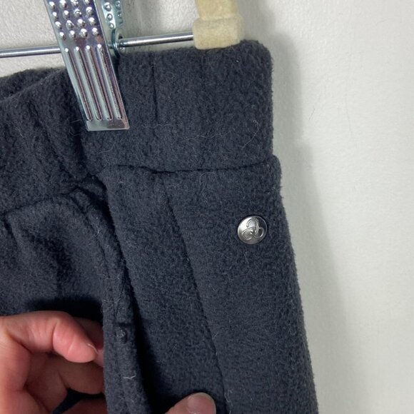 Nordstrom Zella Recycled Polar Fleece Black Joggers Large Sweatpants High Rise L - Picture 6 of 9